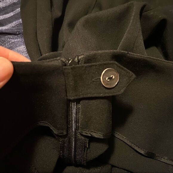 Grace Elements Solid Black Ruffle Hem Skirt - Picture 3 of 6